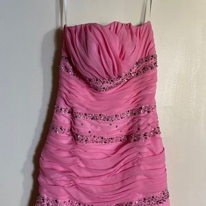 Pink prom dress